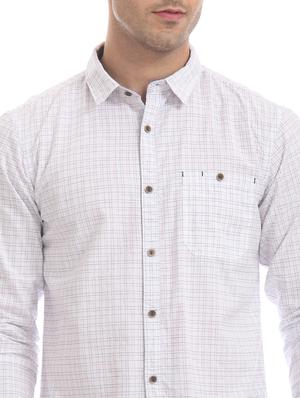 white checkered casual shirt - 17575596 - Standard Image - 5