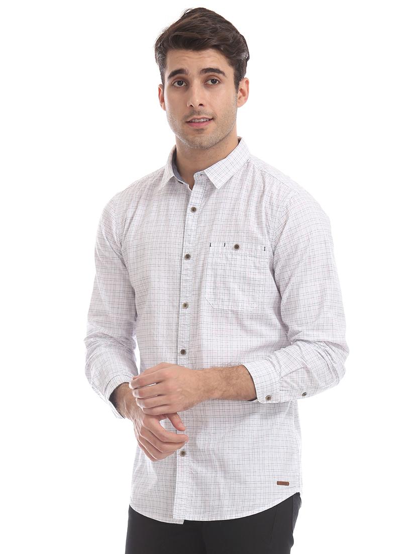 white checkered casual shirt - 17575596 - Zoom Image - 2
