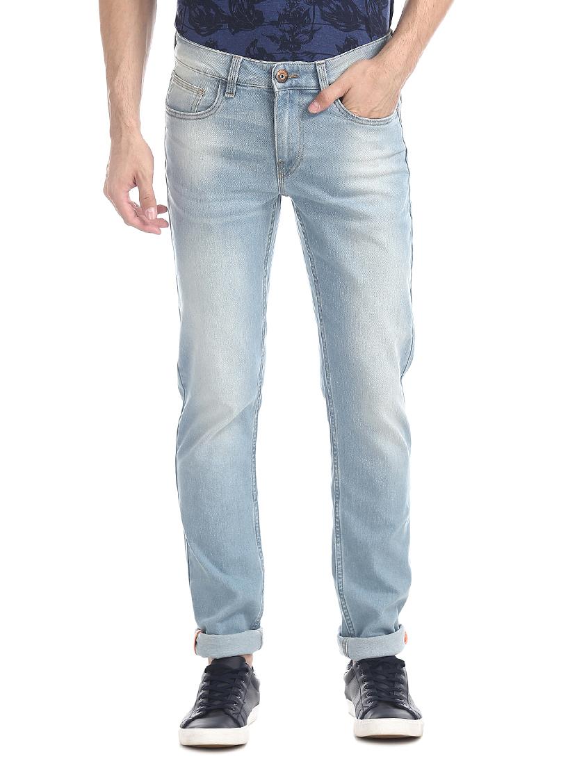 light blue light washed denim jean - 17575629 - Zoom Image - 1