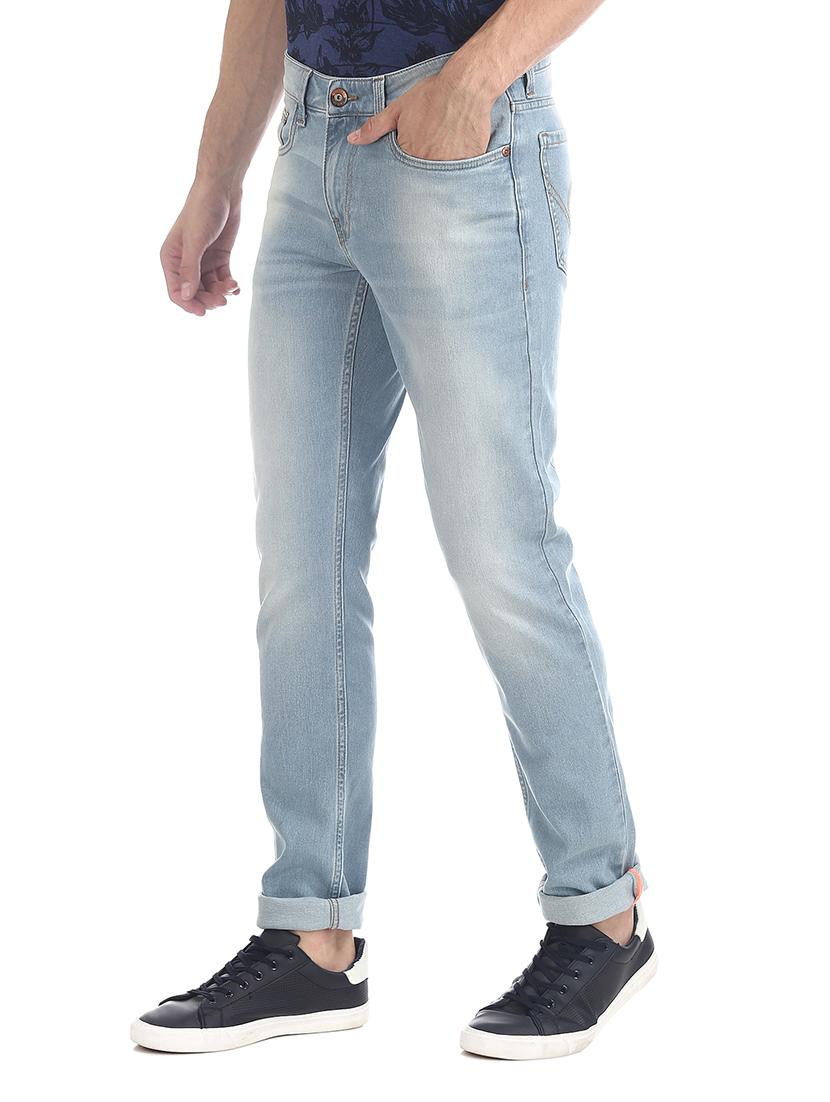 light blue light washed denim jean - 17575629 - Zoom Image - 2