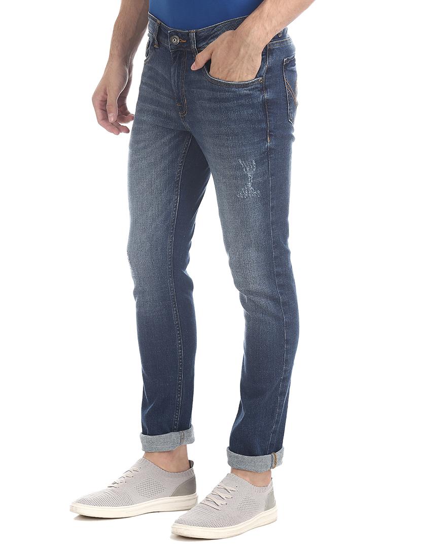 navy blue light washed denim jean - 17575634 - Zoom Image - 2
