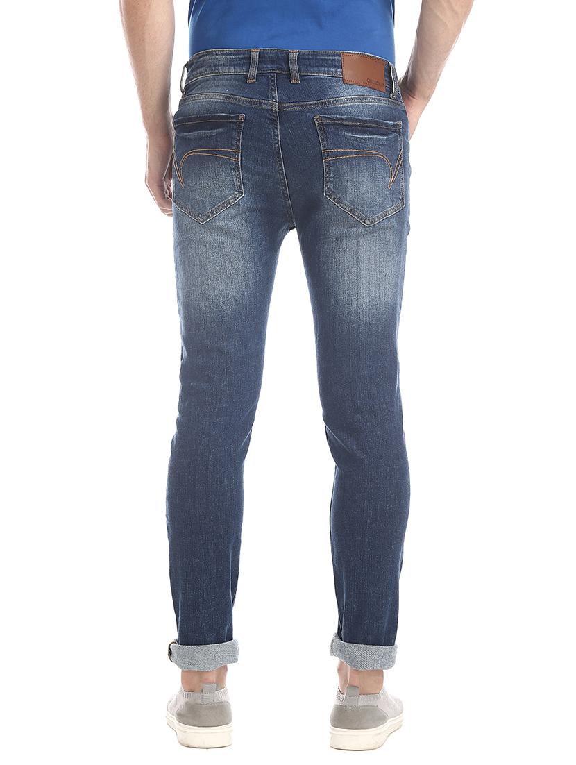 navy blue light washed denim jean - 17575634 - Zoom Image - 3