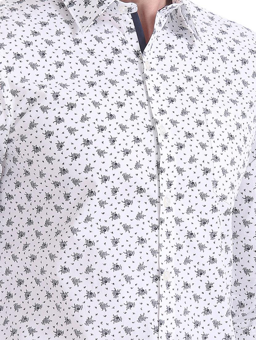 white printed casual shirt - 17575671 - Zoom Image - 5