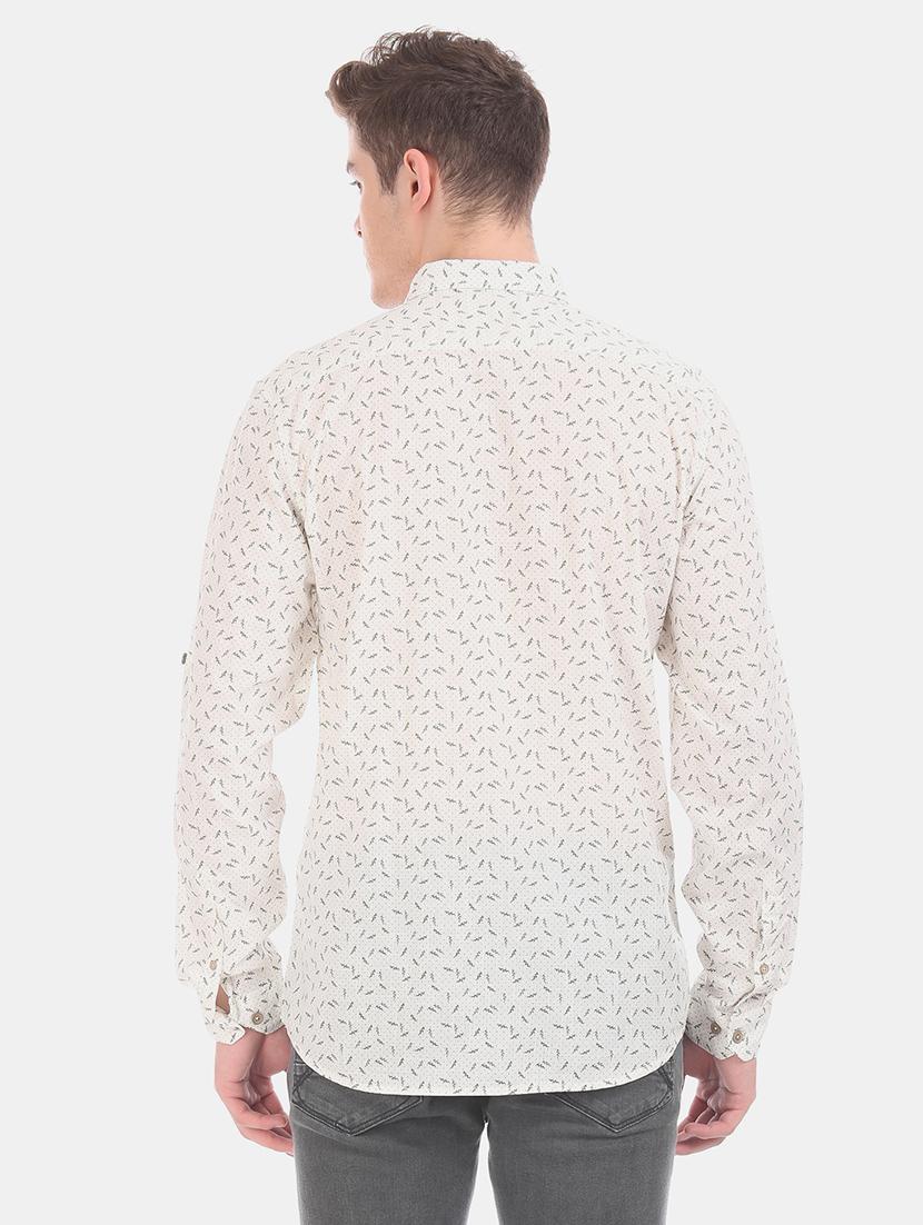 white printed casual shirt - 17575674 - Zoom Image - 3
