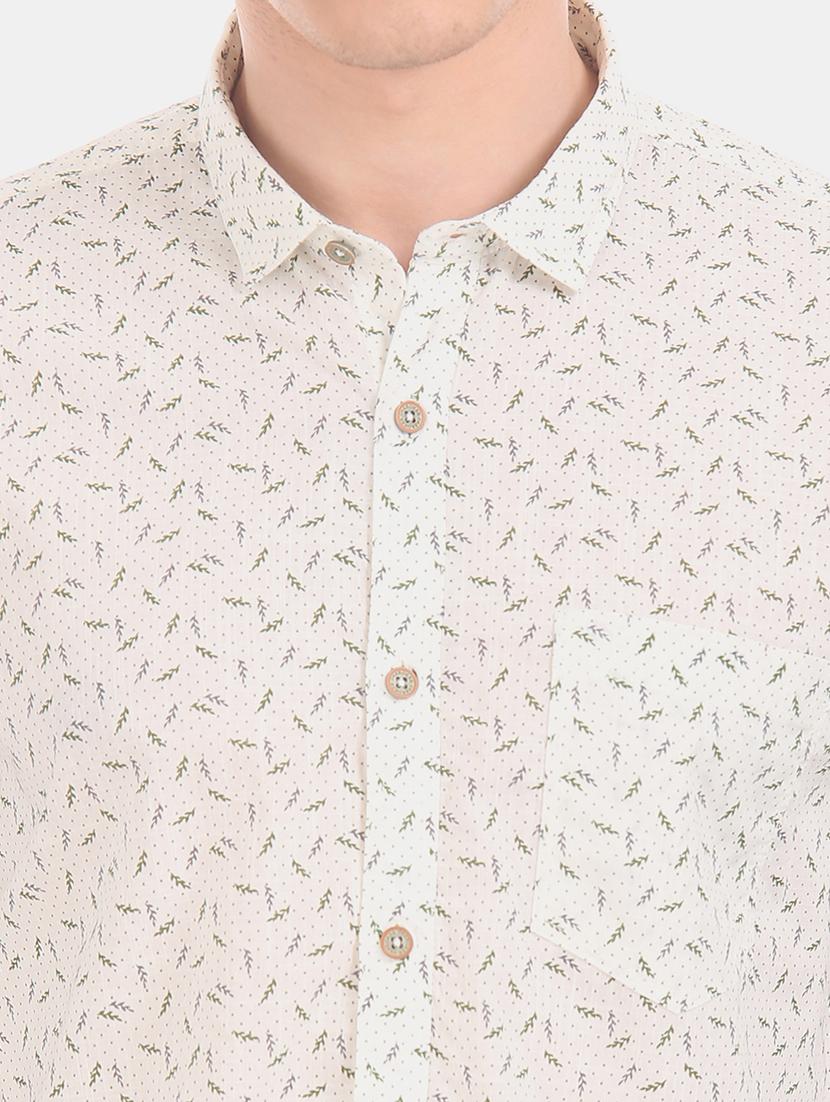 white printed casual shirt - 17575674 - Zoom Image - 5