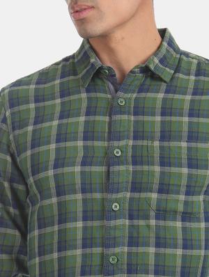 green checkered casual shirt - 17575708 - Standard Image - 5