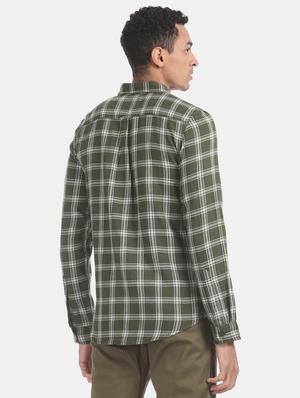 green checkered casual shirt - 17575711 - Standard Image - 3