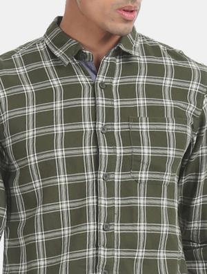 green checkered casual shirt - 17575711 - Standard Image - 5