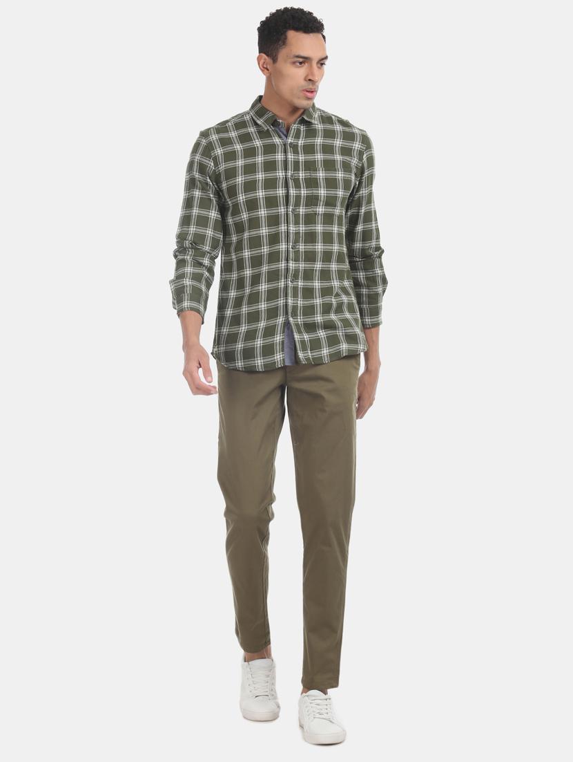 green checkered casual shirt - 17575711 - Zoom Image - 4