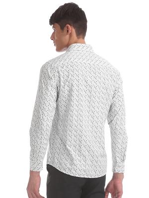 grey printed formal shirt - 17575741 - Standard Image - 3