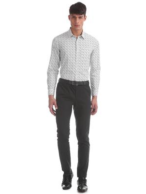 grey printed formal shirt - 17575741 - Standard Image - 4