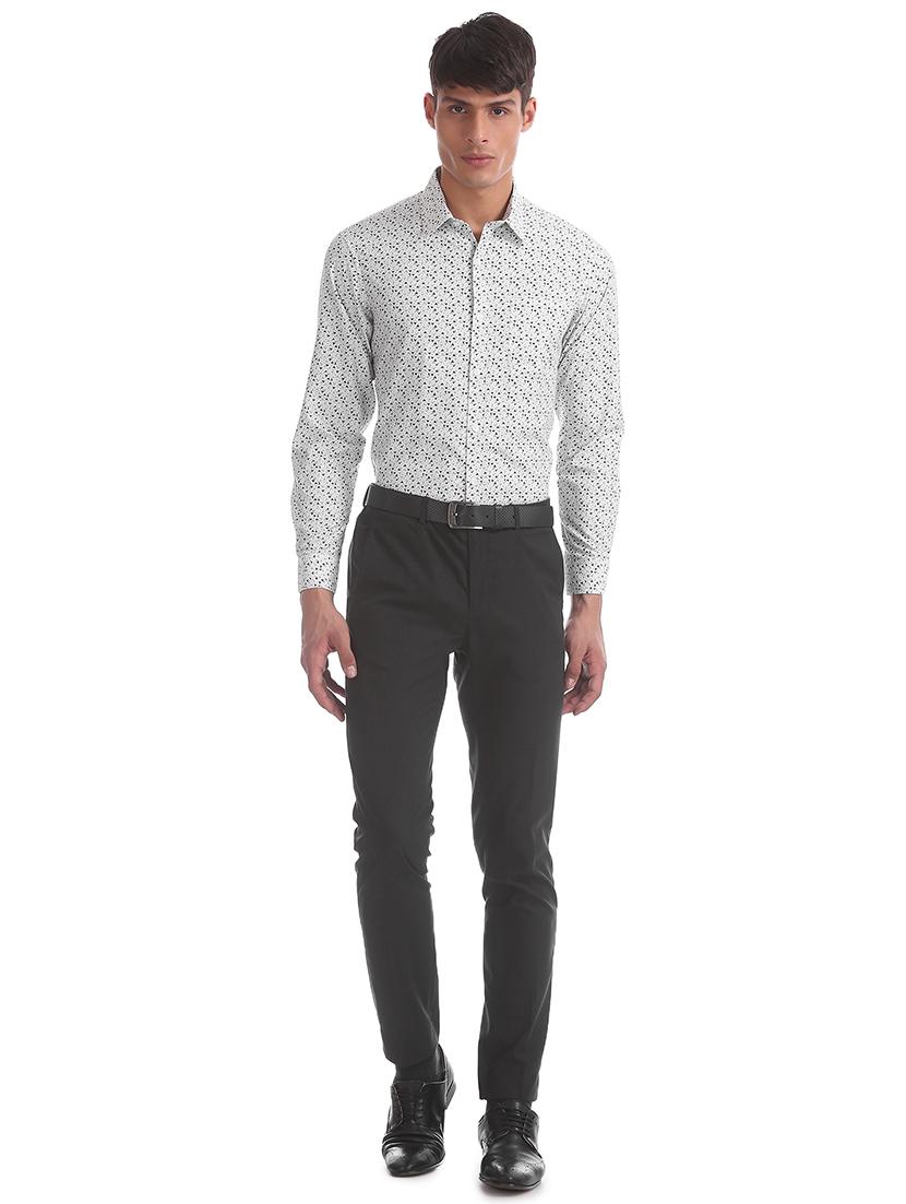 grey printed formal shirt - 17575741 - Zoom Image - 4