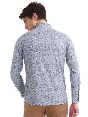 grey printed formal shirt - 17575747 - Standard Image - 3