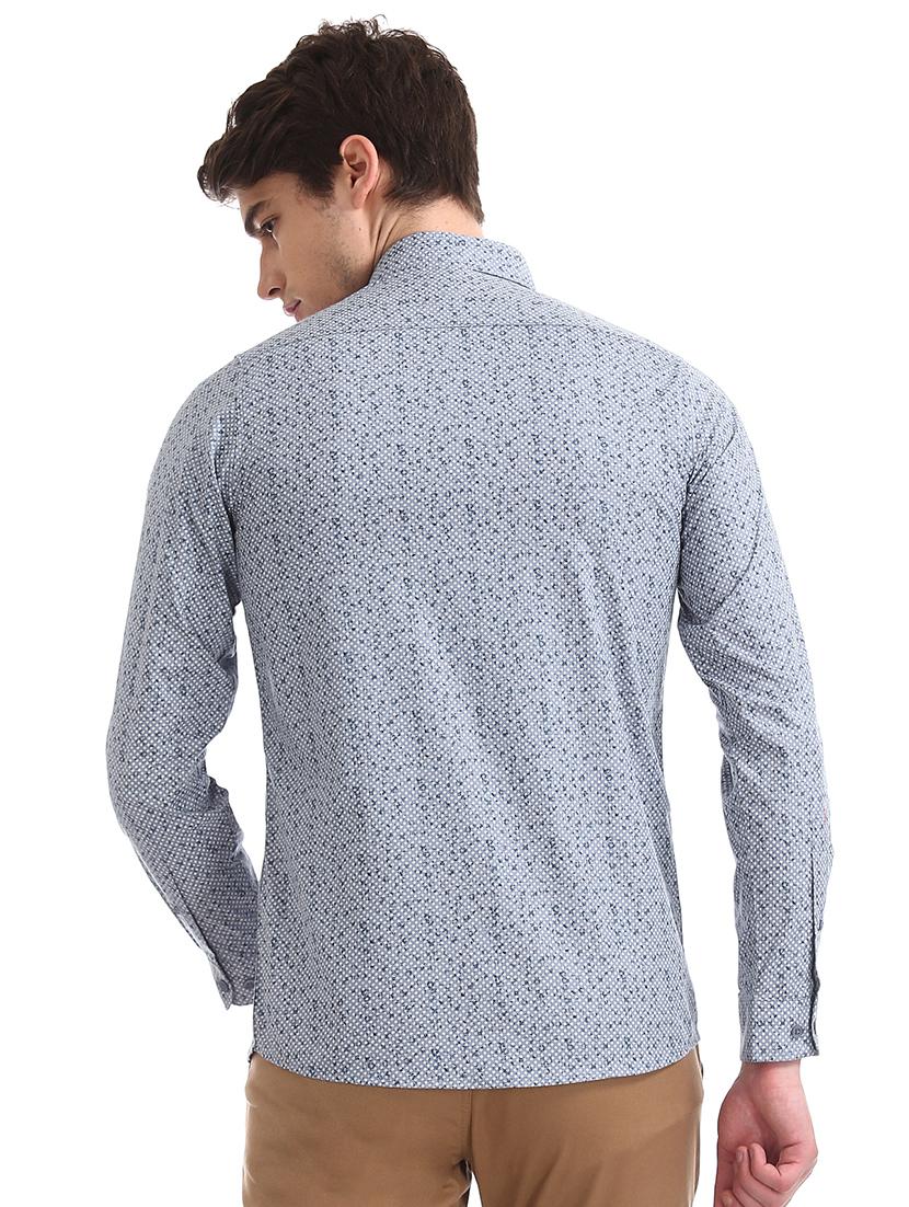 grey printed formal shirt - 17575747 - Zoom Image - 3