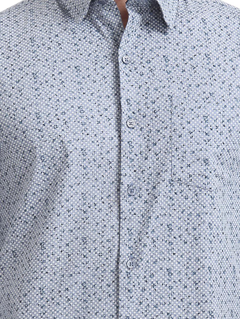 grey printed formal shirt - 17575747 - Zoom Image - 4