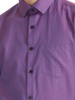 purple solid formal shirt - 17575752 - Standard Image - 5