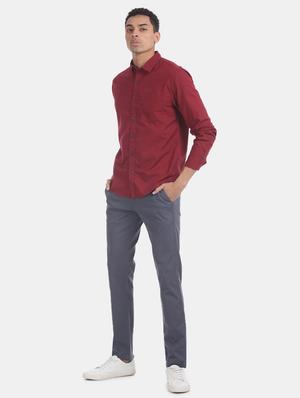 maroon printed casual shirt - 17575760 - Standard Image - 3