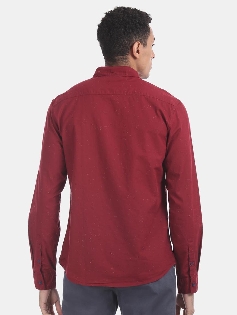 maroon printed casual shirt - 17575760 - Zoom Image - 2