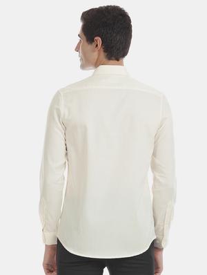 yellow solid formal shirt - 17575804 - Standard Image - 3