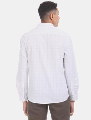 white checkered casual shirt - 17575805 - Standard Image - 3