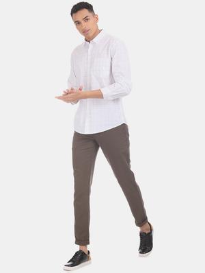 white checkered casual shirt - 17575805 - Standard Image - 4