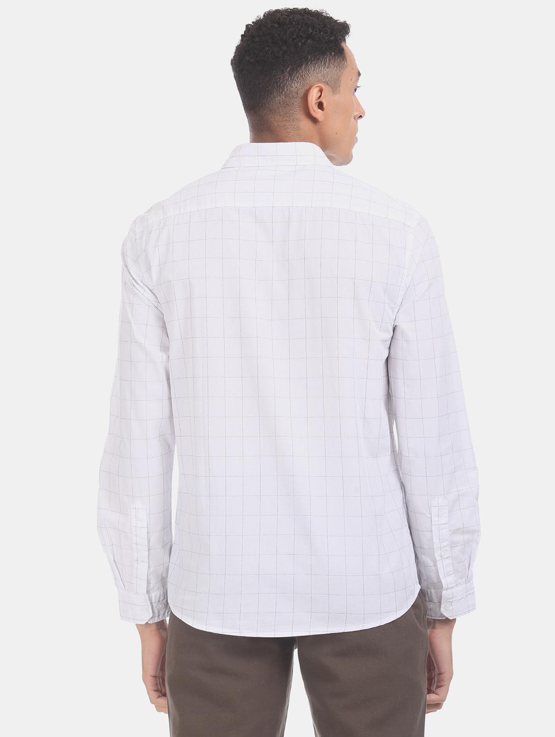 white checkered casual shirt - 17575805 - Zoom Image - 3