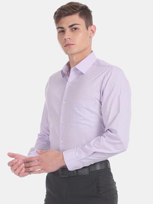 purple self design formal shirt - 17575833 - Standard Image - 2