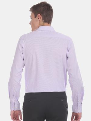 purple self design formal shirt - 17575833 - Standard Image - 3