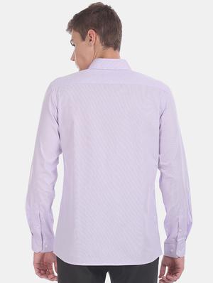 purple self design formal shirt - 17575833 - Standard Image - 4