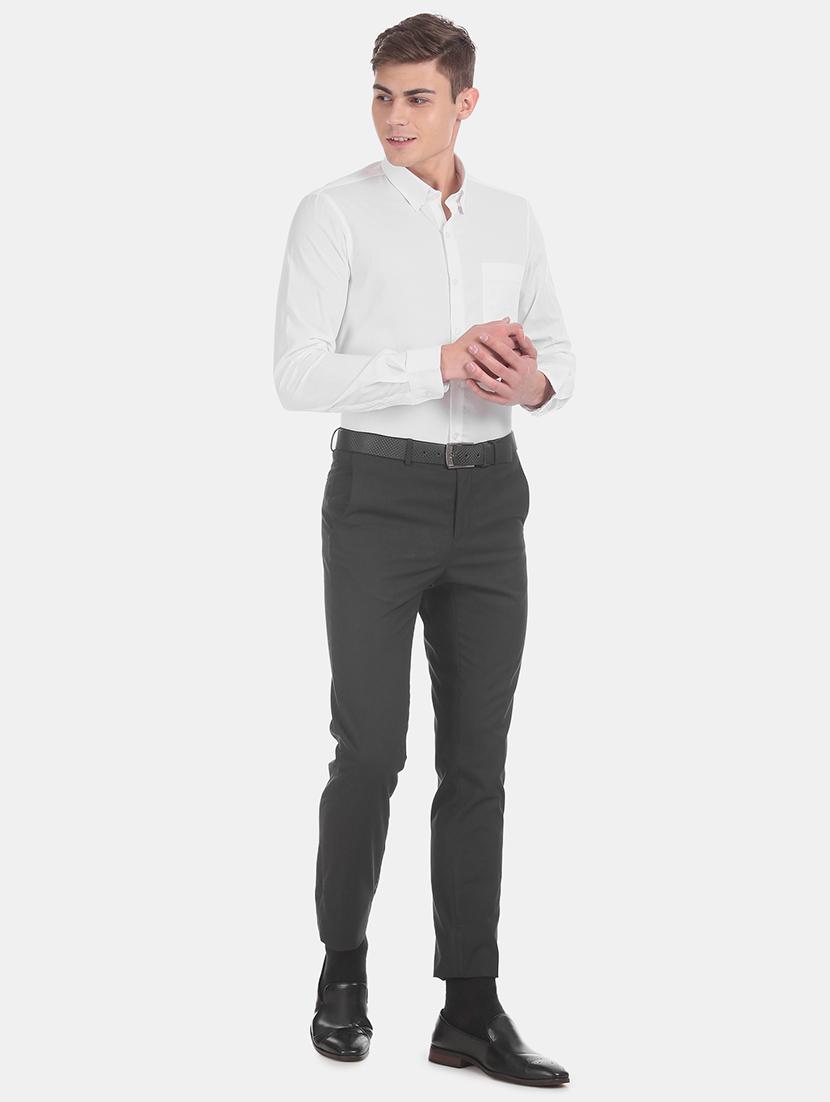 white solid formal shirt - 17575843 - Zoom Image - 5