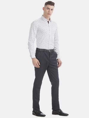 white printed formal shirt - 17575856 - Standard Image - 5