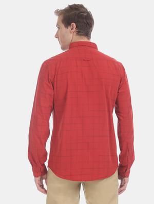 red checkered casual shirt - 17575887 - Standard Image - 3