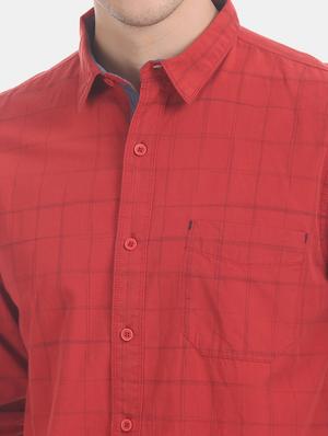red checkered casual shirt - 17575887 - Standard Image - 5