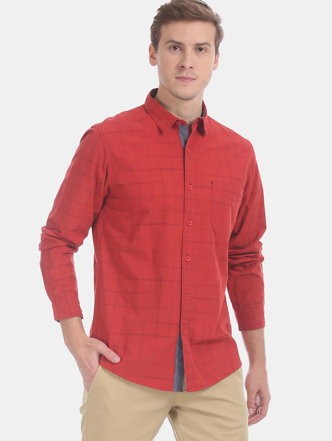 red checkered casual shirt - 17575887 - Zoom Image - 1