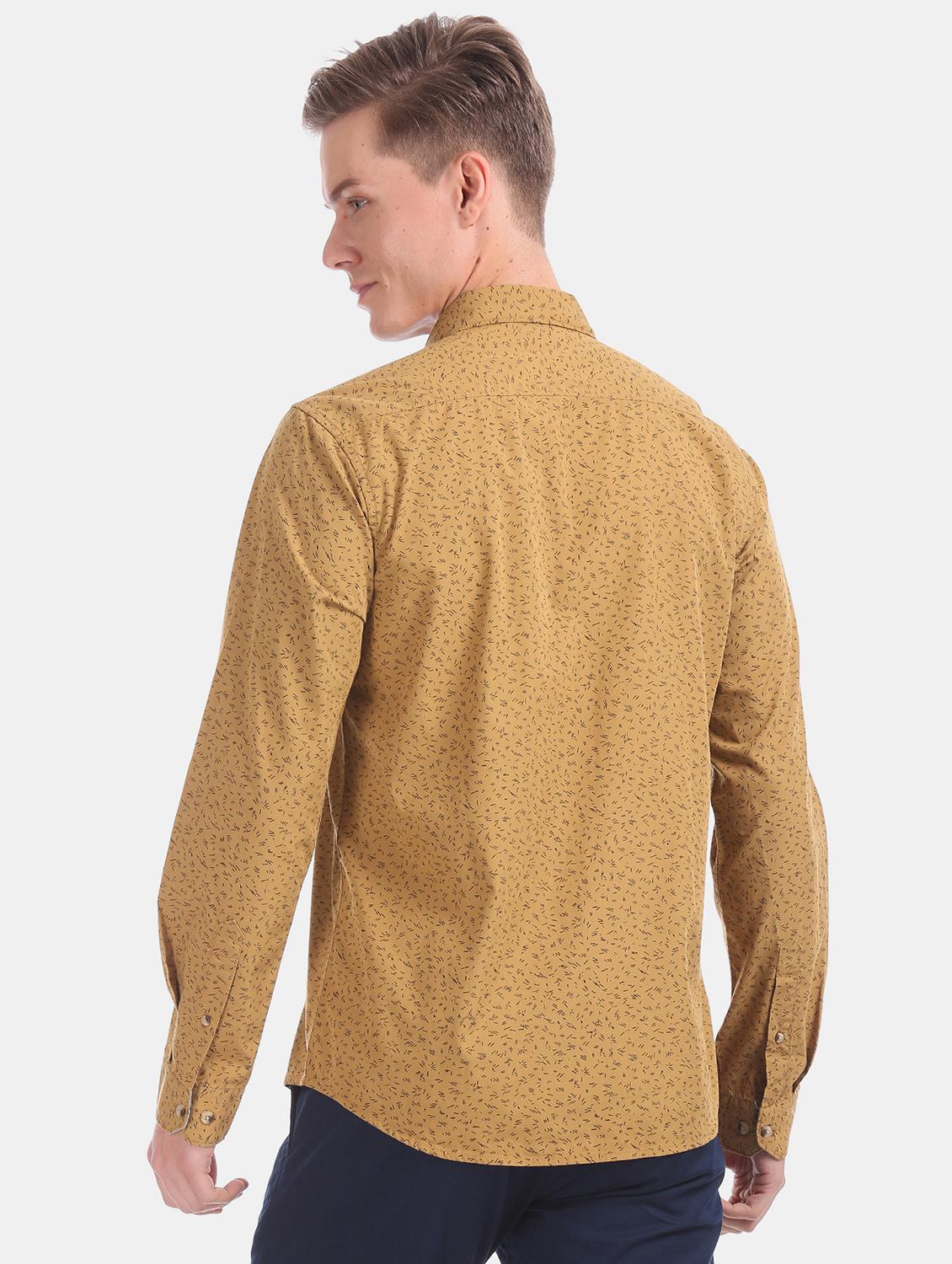 yellow printed casual shirt - 17575944 - Zoom Image - 3