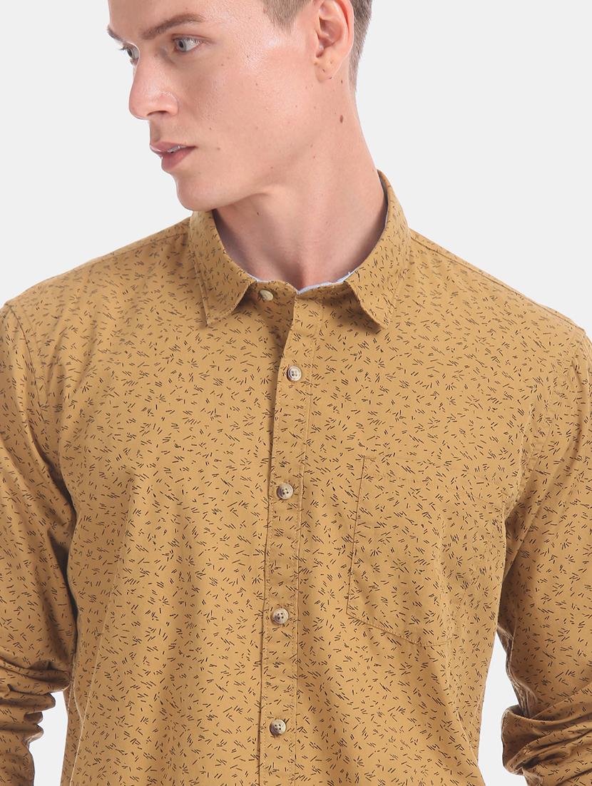 yellow printed casual shirt - 17575944 - Zoom Image - 5