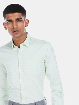 green checkered formal shirt - 17575959 - Standard Image - 5