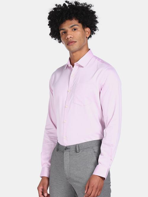 pink solid formal shirt - 17575980 - Very Small Image - 1