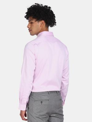 pink solid formal shirt - 17575980 - Standard Image - 2