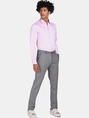 pink solid formal shirt - 17575980 - Standard Image - 4