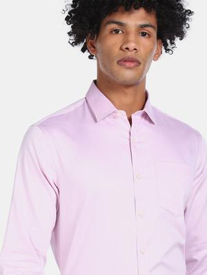pink solid formal shirt - 17575980 - Standard Image - 5