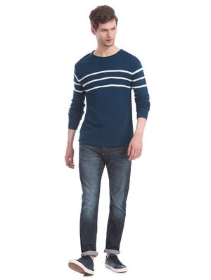 navy blue striped pullover - 17576110 - Standard Image - 5