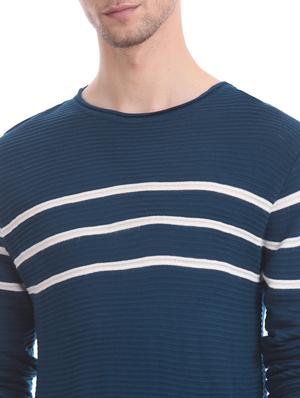 navy blue striped pullover - 17576110 - Standard Image - 6