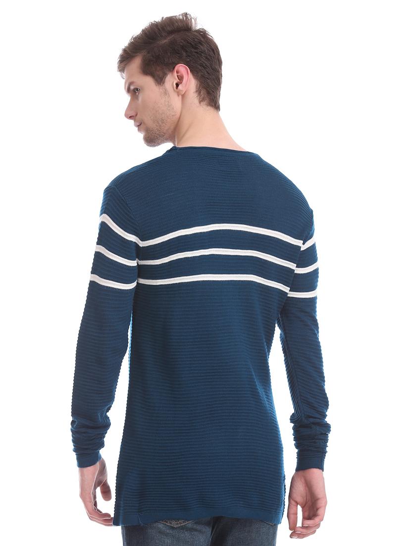 navy blue striped pullover - 17576110 - Zoom Image - 4
