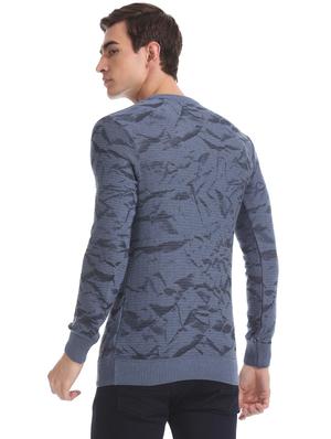 blue printed pullover - 17576112 - Standard Image - 4