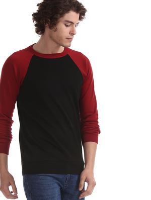 black color block pullover - 17576135 - Standard Image - 2