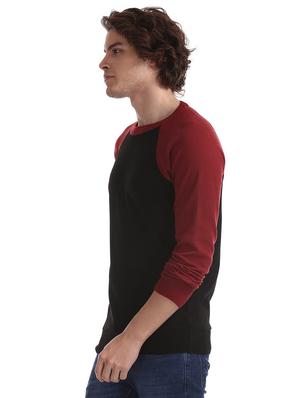 black color block pullover - 17576135 - Standard Image - 3