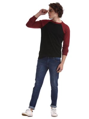 black color block pullover - 17576135 - Standard Image - 5