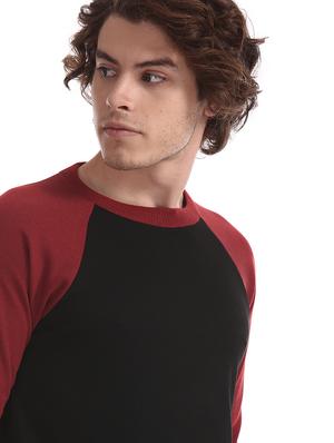 black color block pullover - 17576135 - Standard Image - 6