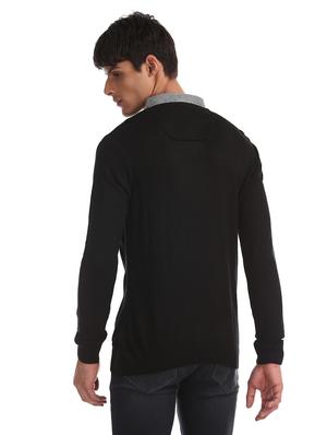 black solid pullover - 17576142 - Standard Image - 4